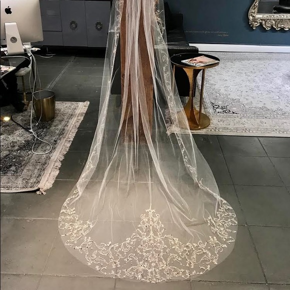 Galia Lahav x Justine M Couture Blossom Veil - Picture 1 of 10